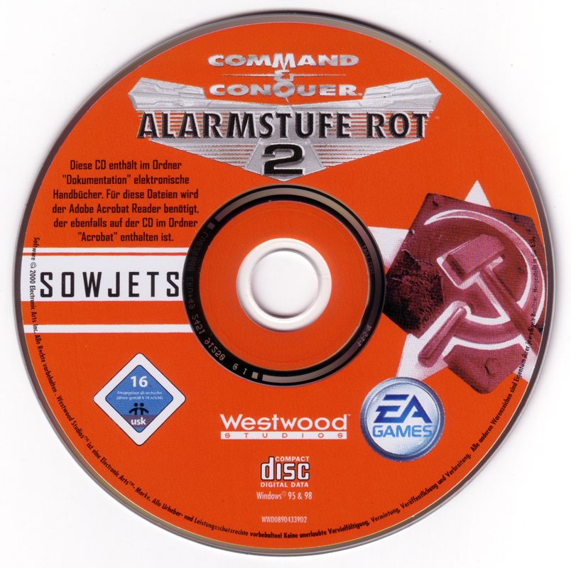 Media for Command & Conquer: Red Alert 2 (Windows) (Software Pyramide release): Disc 2 - Soviet