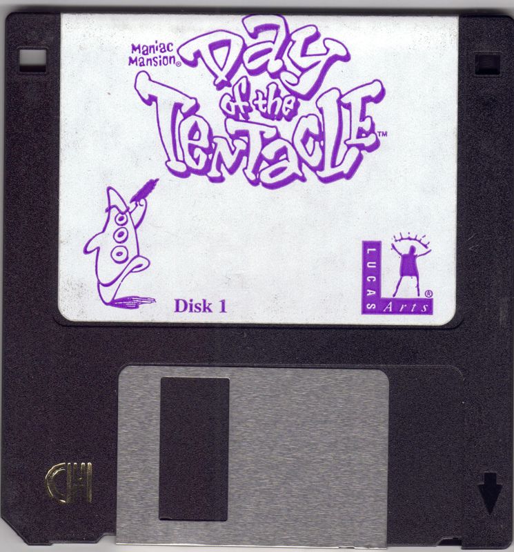 Media for Maniac Mansion: Day of the Tentacle (DOS) (3.5" Floppy Disk release): Disk 1