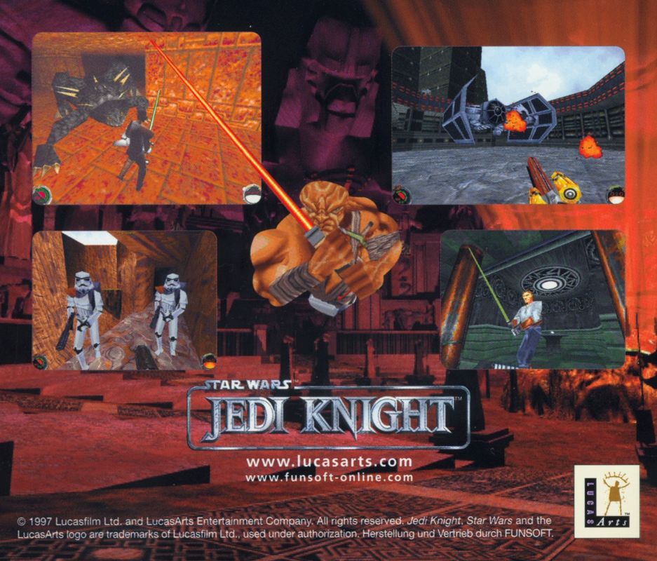 Other for Star Wars: Jedi Knight - Dark Forces II (Windows): Jewel Case - Back