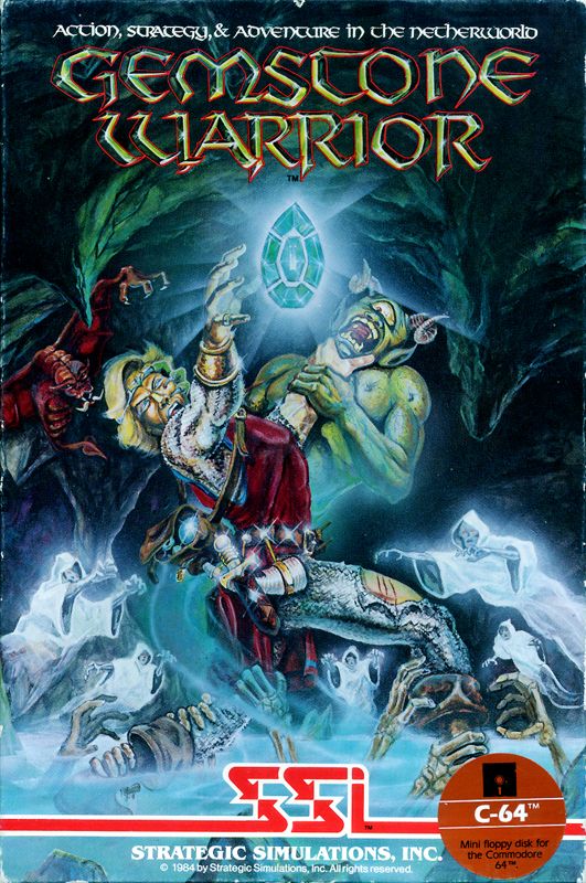 Front Cover for Gemstone Warrior (Commodore 64)