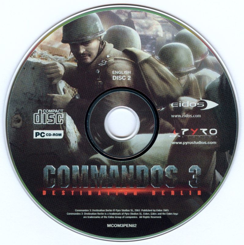 Media for Commandos 3: Destination Berlin (Windows): Disc 2