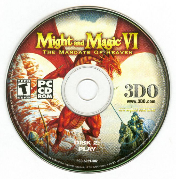 Media for Might and Magic VI: The Mandate of Heaven (Windows) (Jewel case only re-release): Disc 1