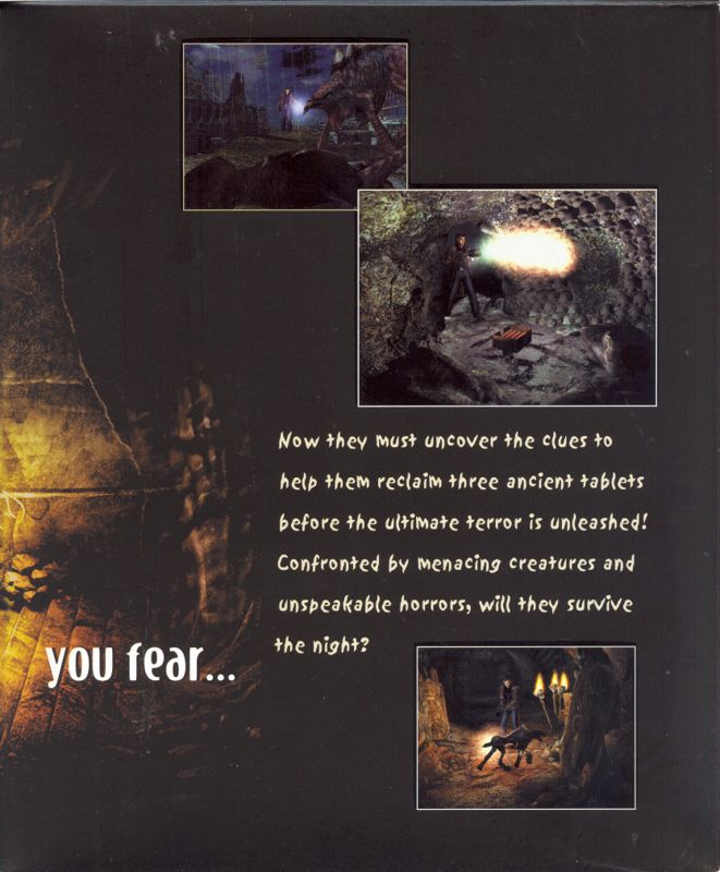Inside Cover for Alone in the Dark: The New Nightmare (Windows) (Re-release with flashlight included in the box.): Right Flap