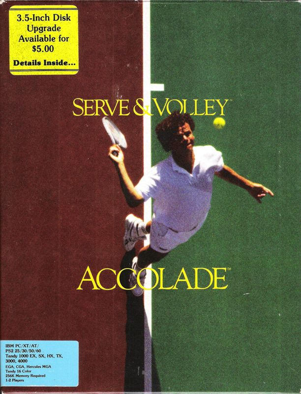 Front Cover for Serve & Volley (DOS) (5.25" Release)