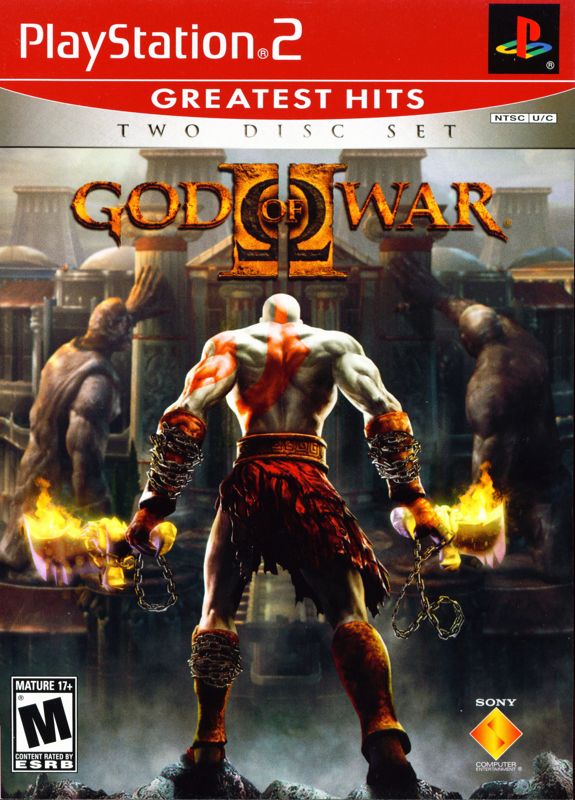 Front Cover for God of War II (PlayStation 2) (Greatest Hits release)
