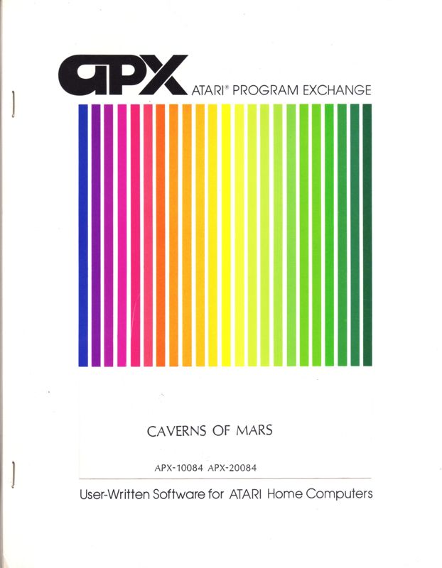 Front Cover for Caverns of Mars (Atari 8-bit)