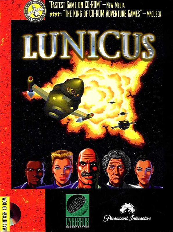 Front Cover for Lunicus (Macintosh)