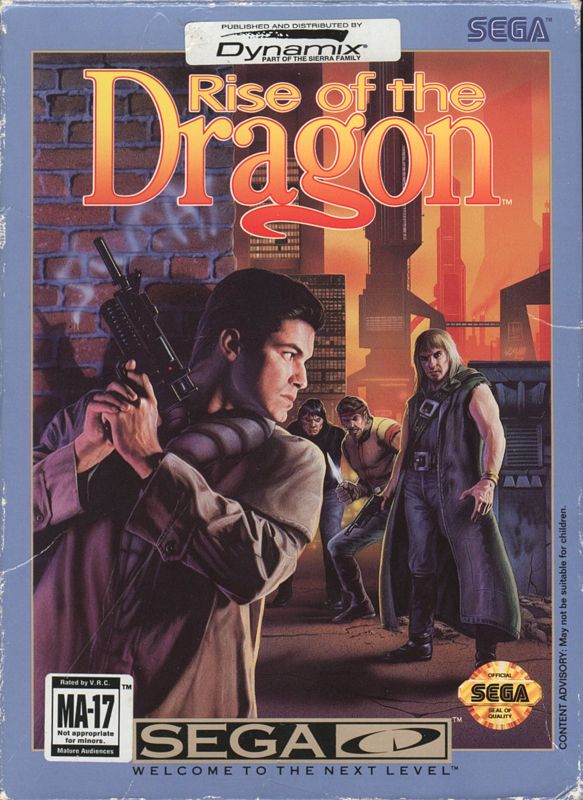 Front Cover for Rise of the Dragon (SEGA CD)