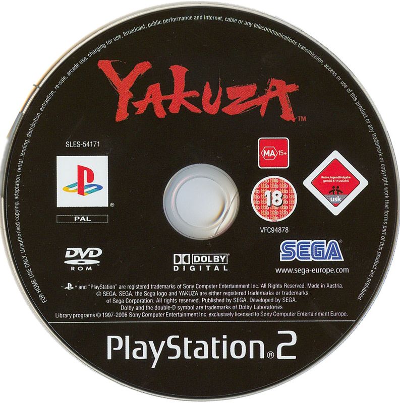 Media for Yakuza (PlayStation 2)