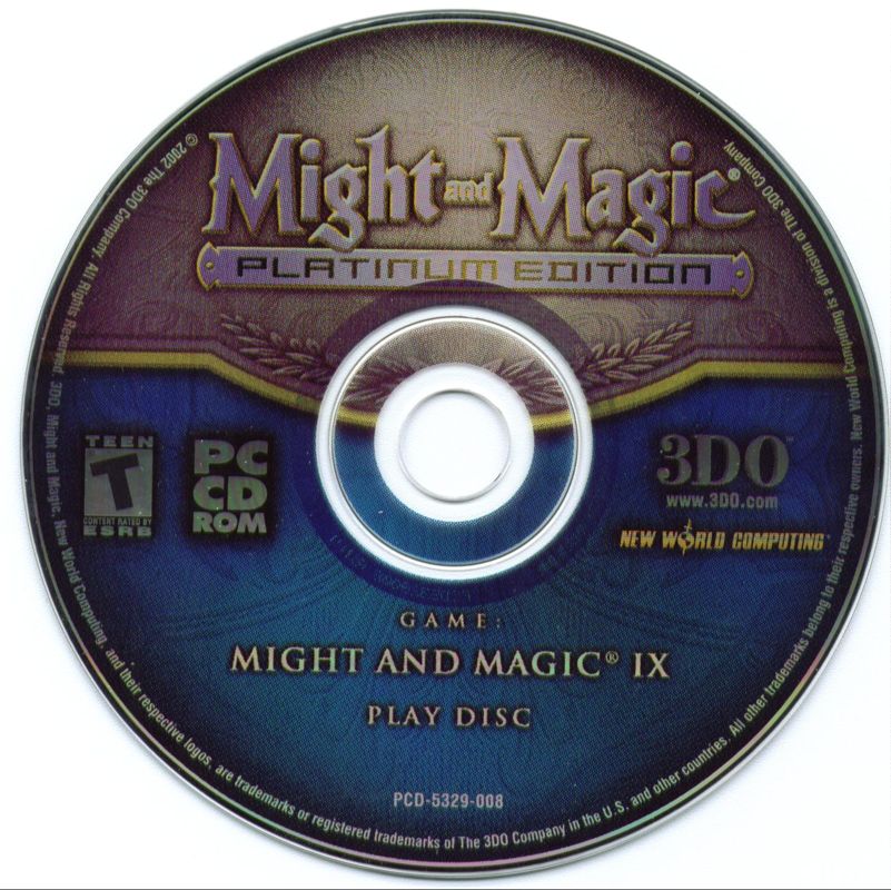 Media for Might and Magic: Platinum Edition (Windows): Might and Magic IX Play Disc