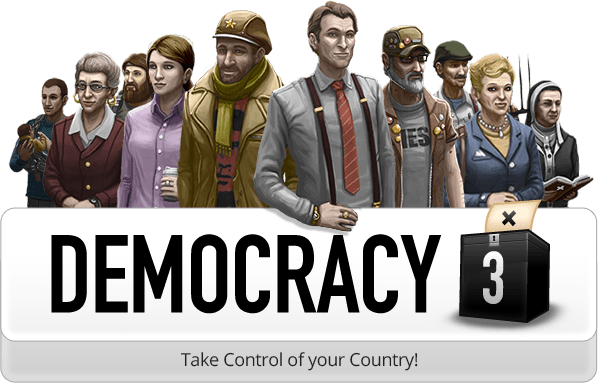 Front Cover for Democracy 3 (Linux and Macintosh and Windows) (Positech Games release)