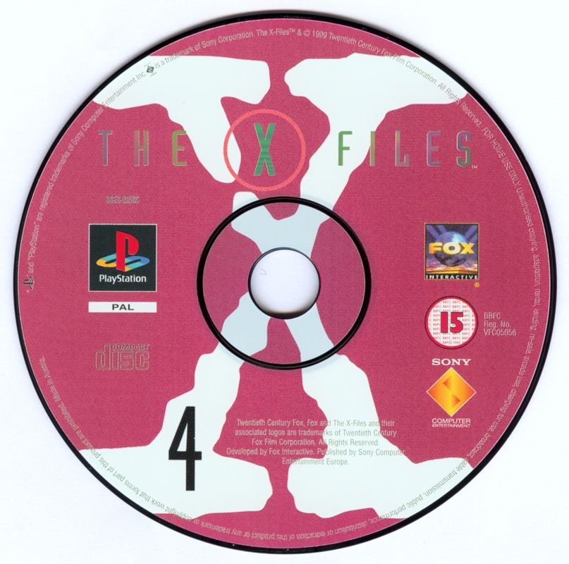 Media for The X-Files Game (PlayStation): Disc 4