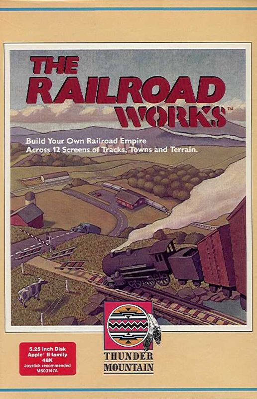 Front Cover for The Railroad Works (Apple II)