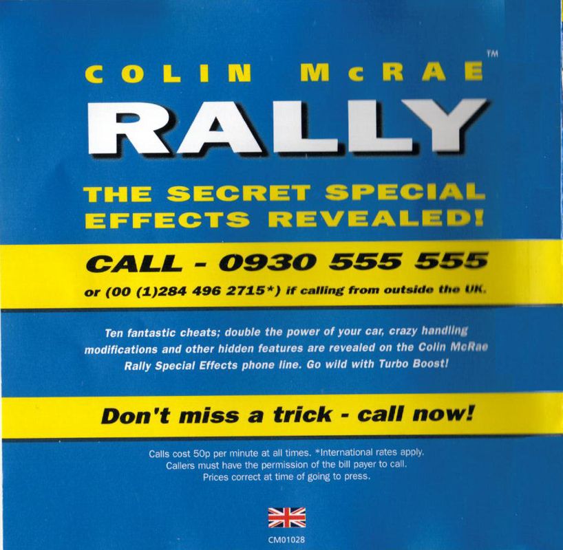 Other for Colin McRae Rally (Windows): Jewel Case - Inside