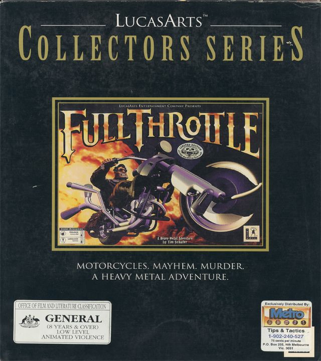 Front Cover for Full Throttle (DOS) (Collectors Series release)
