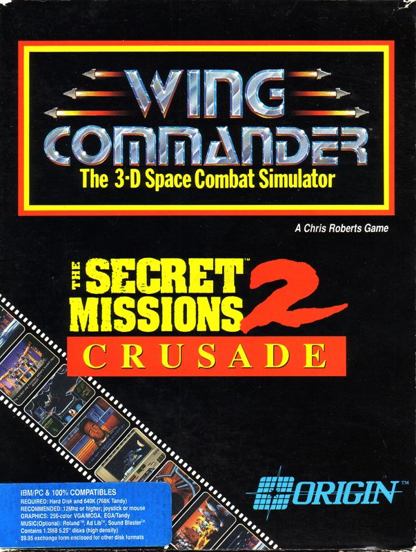 Front Cover for Wing Commander: The Secret Missions 2 - Crusade (DOS)