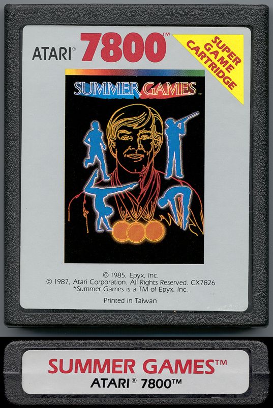 Media for Summer Games (Atari 7800)