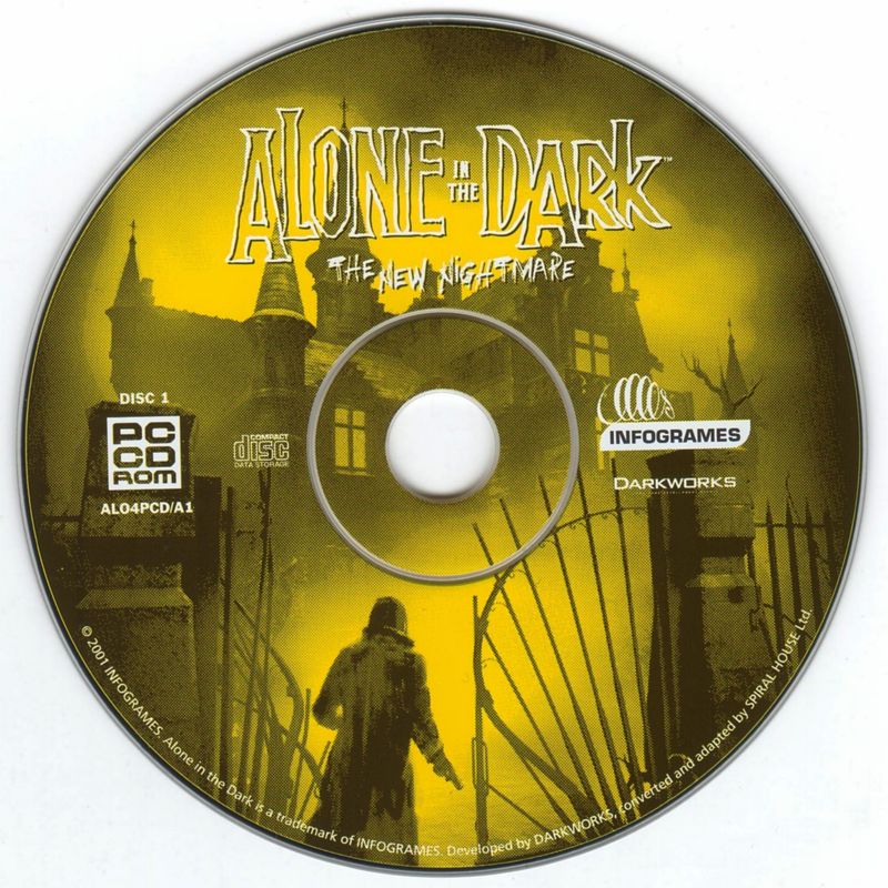 Media for Alone in the Dark: The New Nightmare (Windows): Disc 1