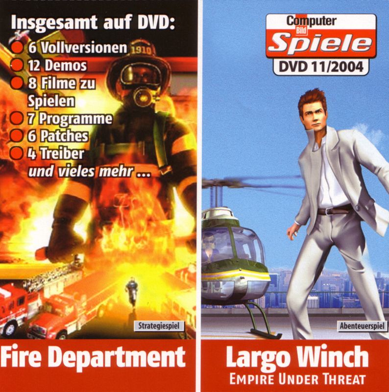 Front Cover for Largo Winch: Empire Under Threat (Windows) (Computer Bild Spiele 11/2004 covermount)