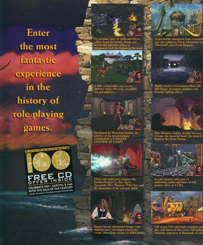 Inside Cover for Lands of Lore: Guardians of Destiny (DOS and Windows): Right Flap