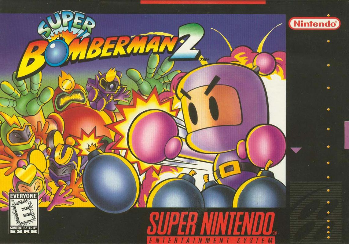 03-Title Screen (Super Bomberman 4)(SNES) 