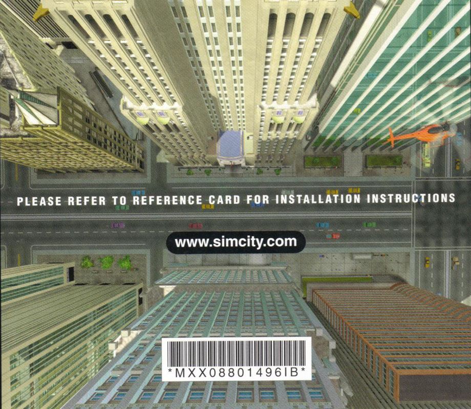 Other for SimCity 3000 (Windows): Jewel Case - Back