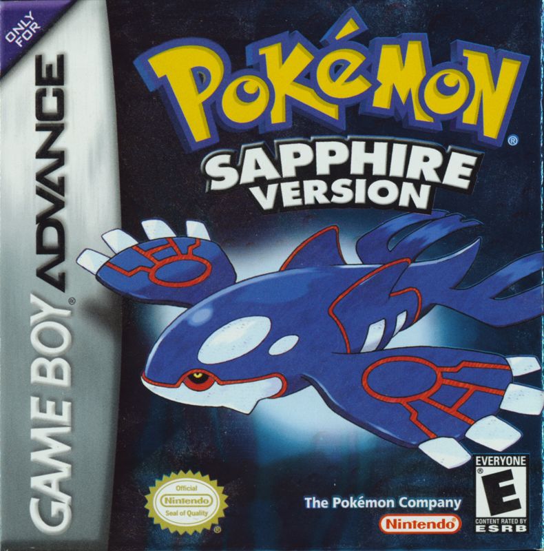 Front Cover for Pokémon Sapphire Version (Game Boy Advance)