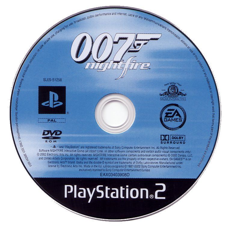 Media for 007: Nightfire (PlayStation 2)