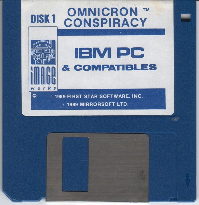 Media for Omnicron Conspiracy (DOS): 3.5 inch floppy - disk 1/2