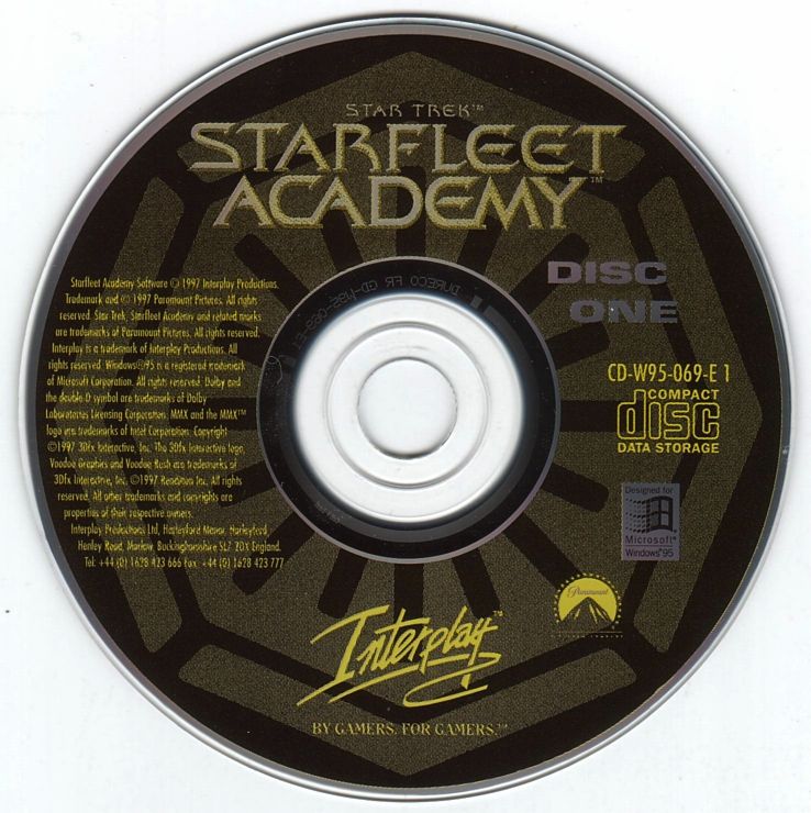 Media for Star Trek: Starfleet Academy (Windows): Disc 1