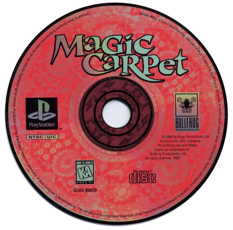 Media for Magic Carpet Plus (PlayStation)