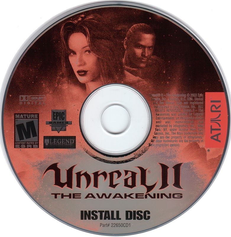 Media for Unreal II: The Awakening (Windows): Disc 1