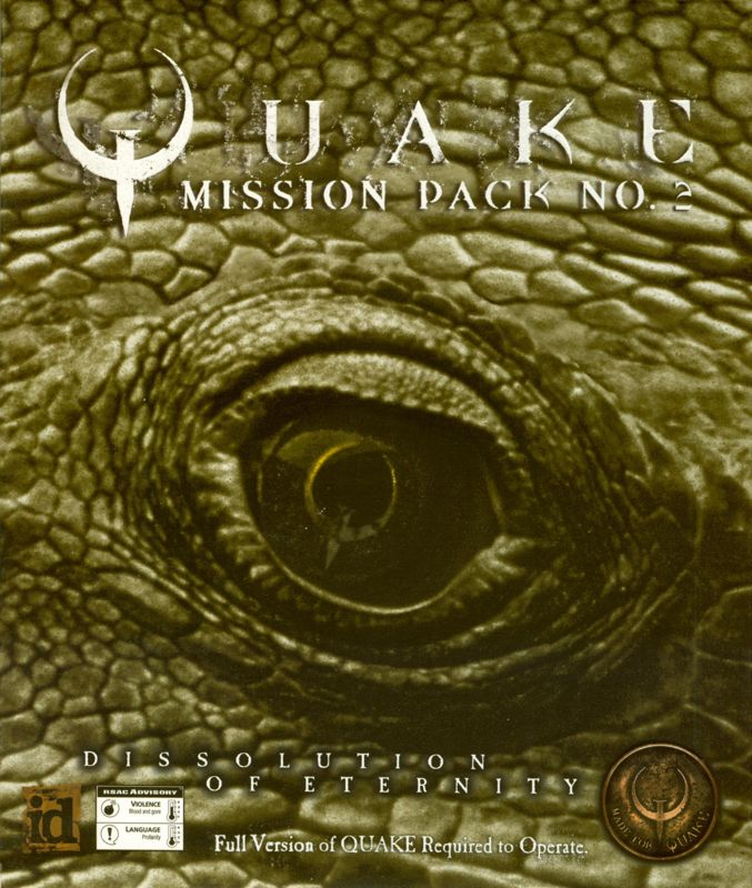 Front Cover for Quake Mission Pack No. 2: Dissolution of Eternity (DOS)