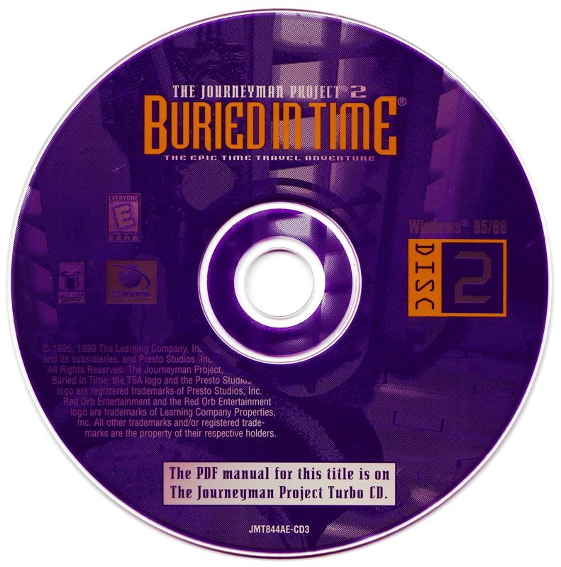 Media for The Journeyman Project Trilogy (Windows): The Journeyman Project 2: Buried in Time disc 2