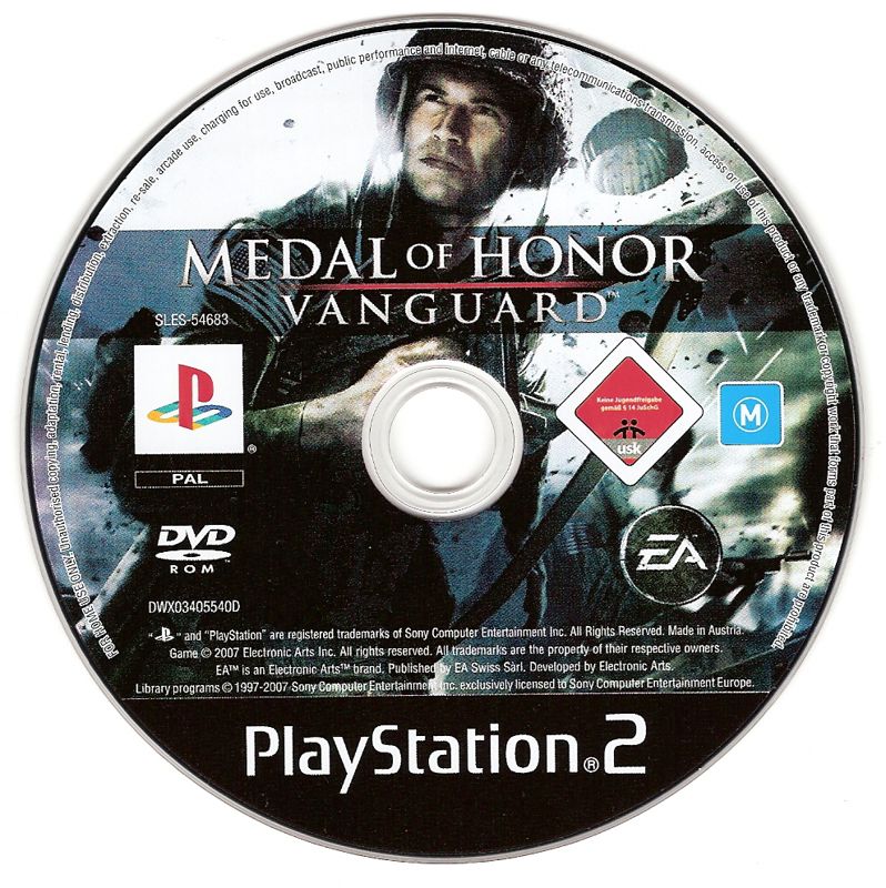 Medal of Honor Vanguard jogo playstation ps2