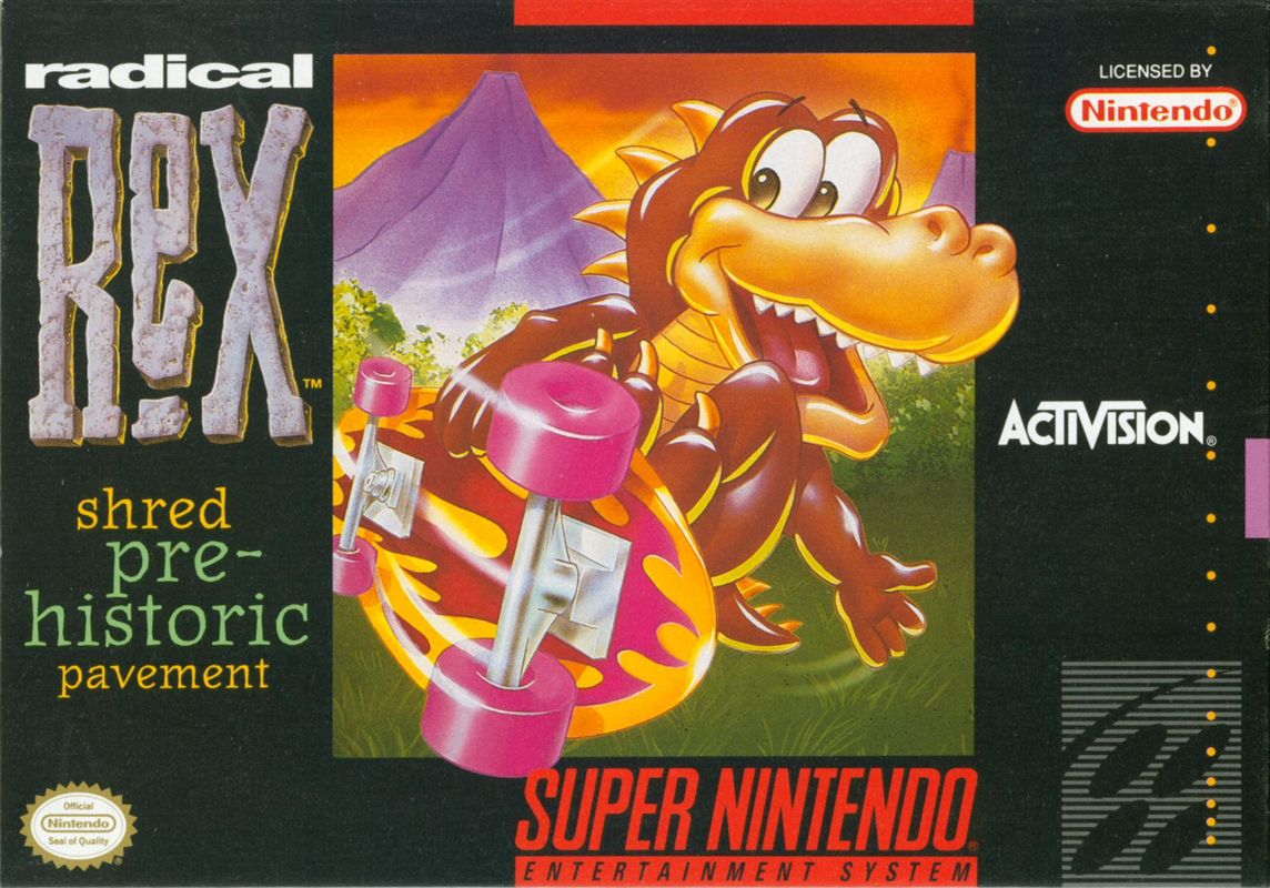 Front Cover for Radical Rex (SNES)