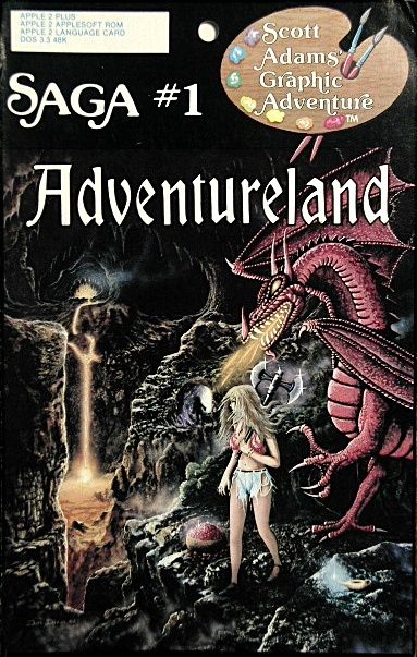Front Cover for Scott Adams' Graphic Adventure #1: Adventureland (Apple II) (Styrofoam folder)
