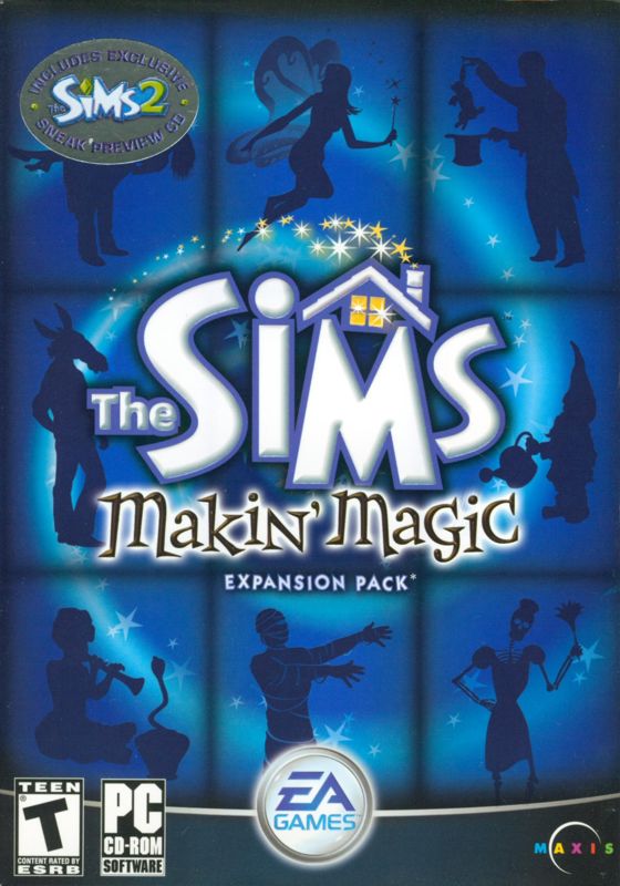 Front Cover for The Sims: Makin' Magic (Windows)