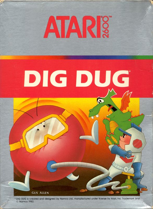 Front Cover for Dig Dug (Atari 2600) (1983 release)