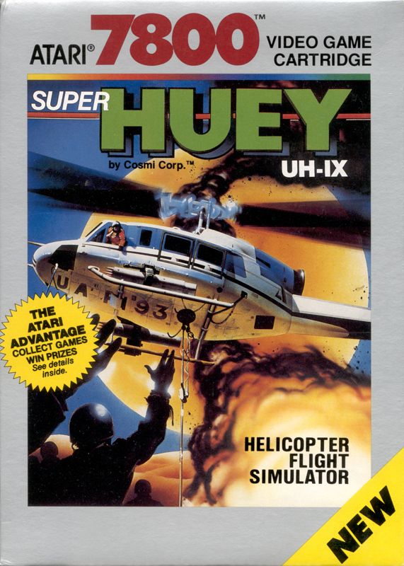 Front Cover for Super Huey UH-IX (Atari 7800)