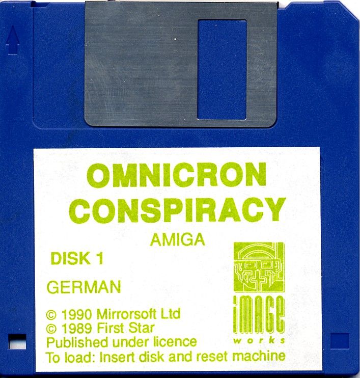 Media for Omnicron Conspiracy (Amiga): Disk 1/2