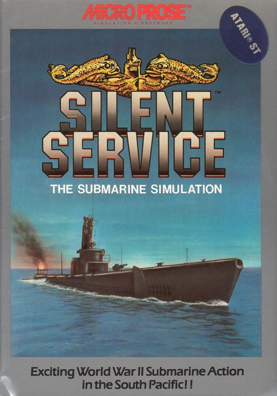 Front Cover for Silent Service (Atari ST) (Plastic folder)