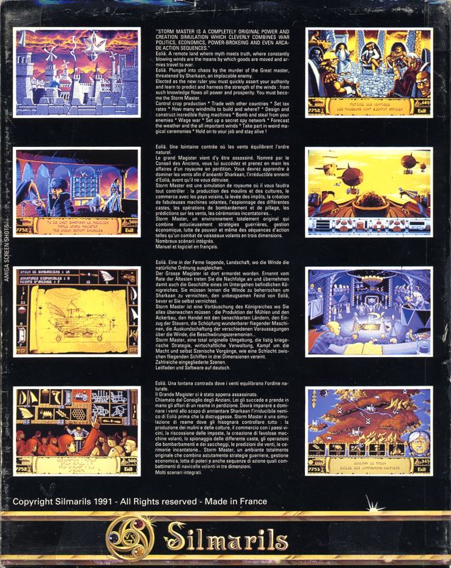 Back Cover for Storm Master (Amiga)