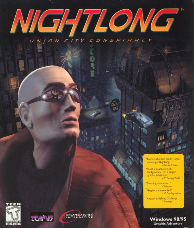 Front Cover for Nightlong: Union City Conspiracy (Windows)