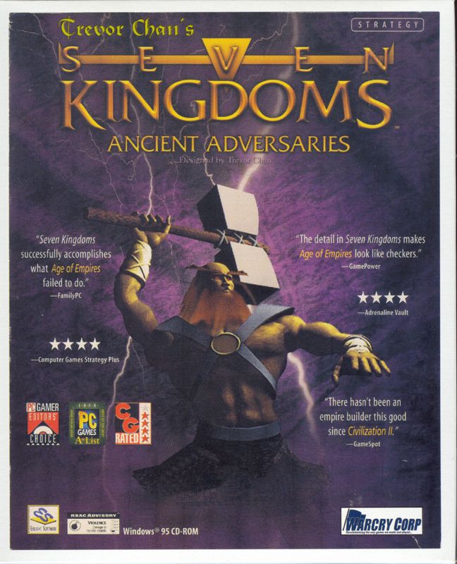 Front Cover for Seven Kingdoms: Ancient Adversaries (Windows)