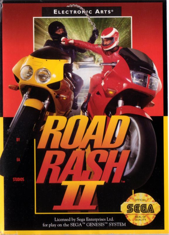 Front Cover for Road Rash II (Genesis)