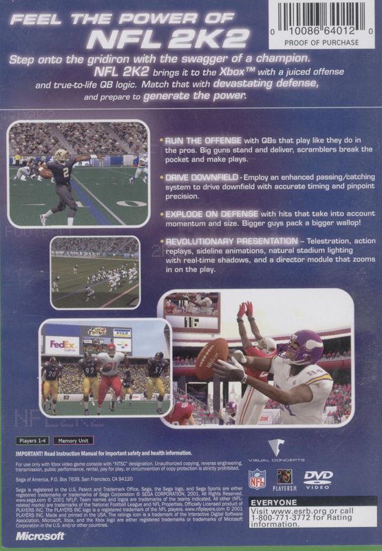 NFL GameDay 2000 cover or packaging material - MobyGames