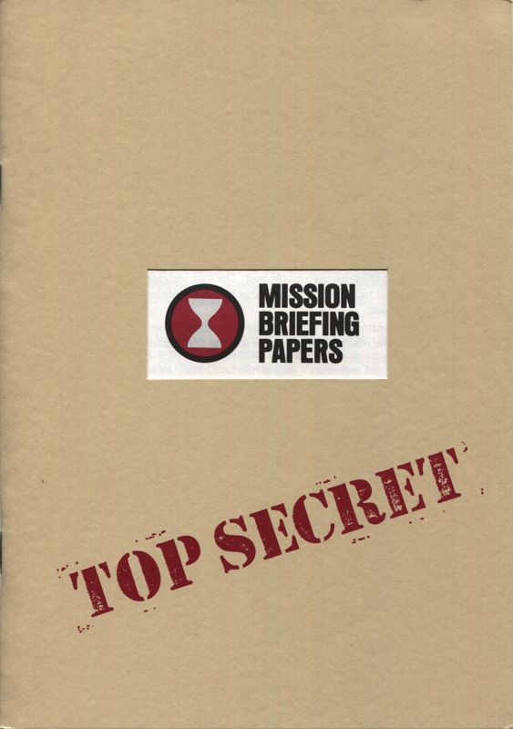 Manual for Timequest (DOS) (5.25" Floppy Disk release (version 1.0)): Mission Briefing Papers - Front