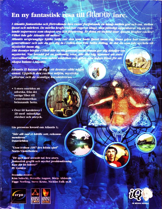 Back Cover for Beyond Atlantis (Windows)