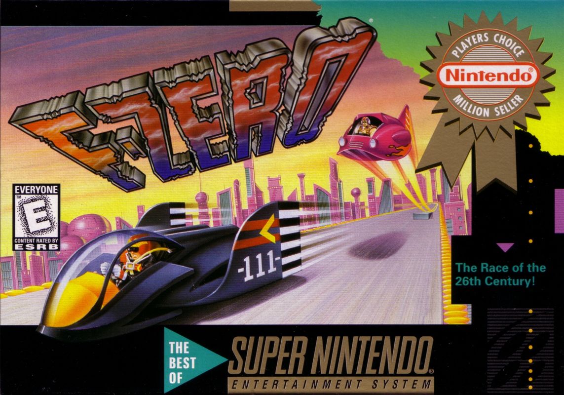 Front Cover for F-Zero (SNES) (Players Choice)